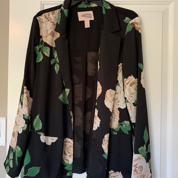 Forever 21 Floral Print Blazer - Picture 1 of 3